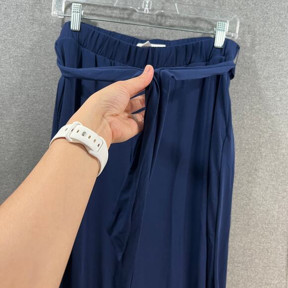 Girl With Curves Petite Wide Leg Knit Pant Navy, Petite Small - Picture 5 of 10